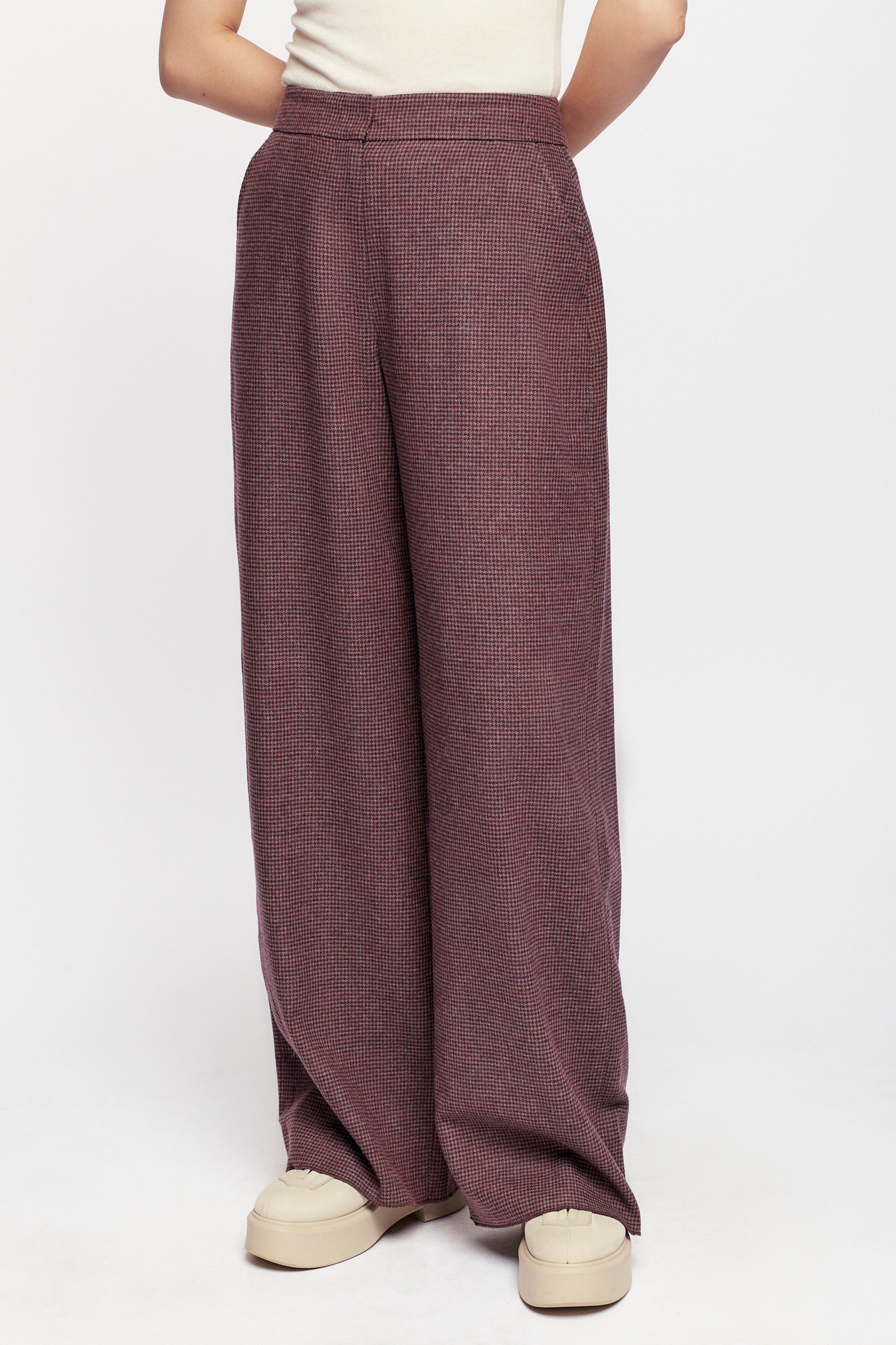 Nuba Wool Trouser in Houndstooth 417