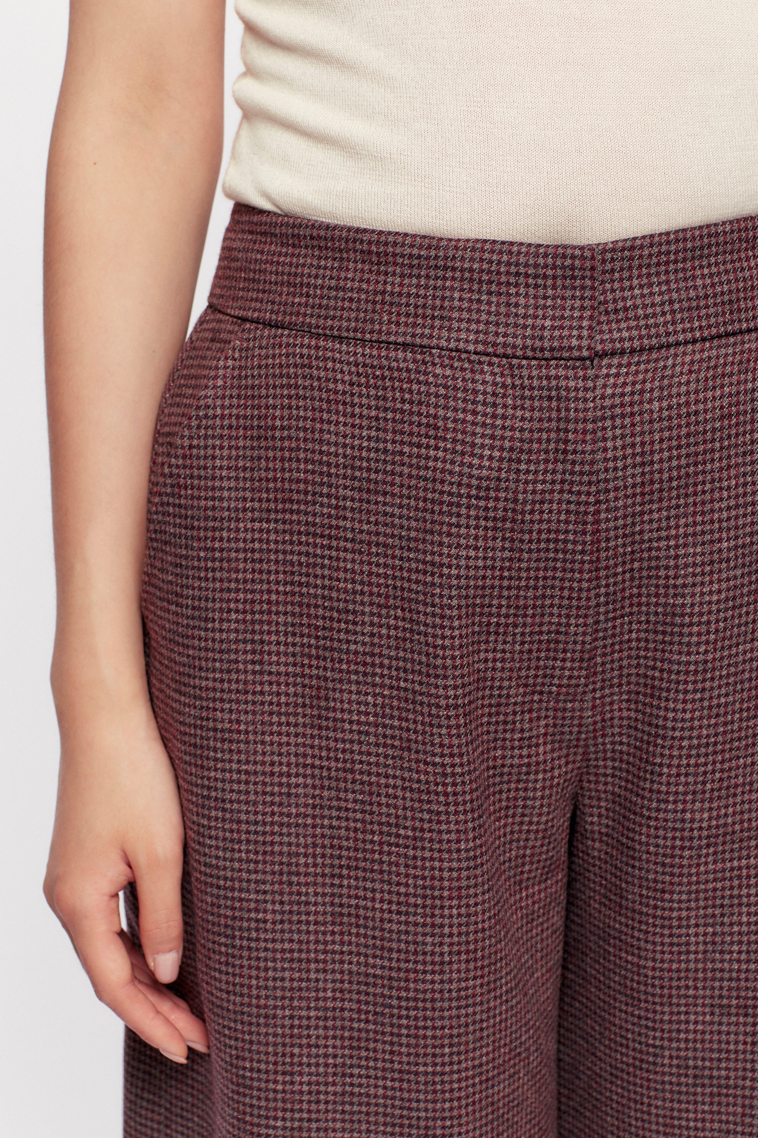 Nuba Wool Trouser in Houndstooth 417