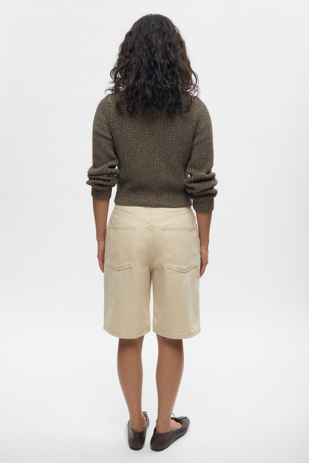 Women's Orman Knit Longsleeve in Dark Taupe Mix