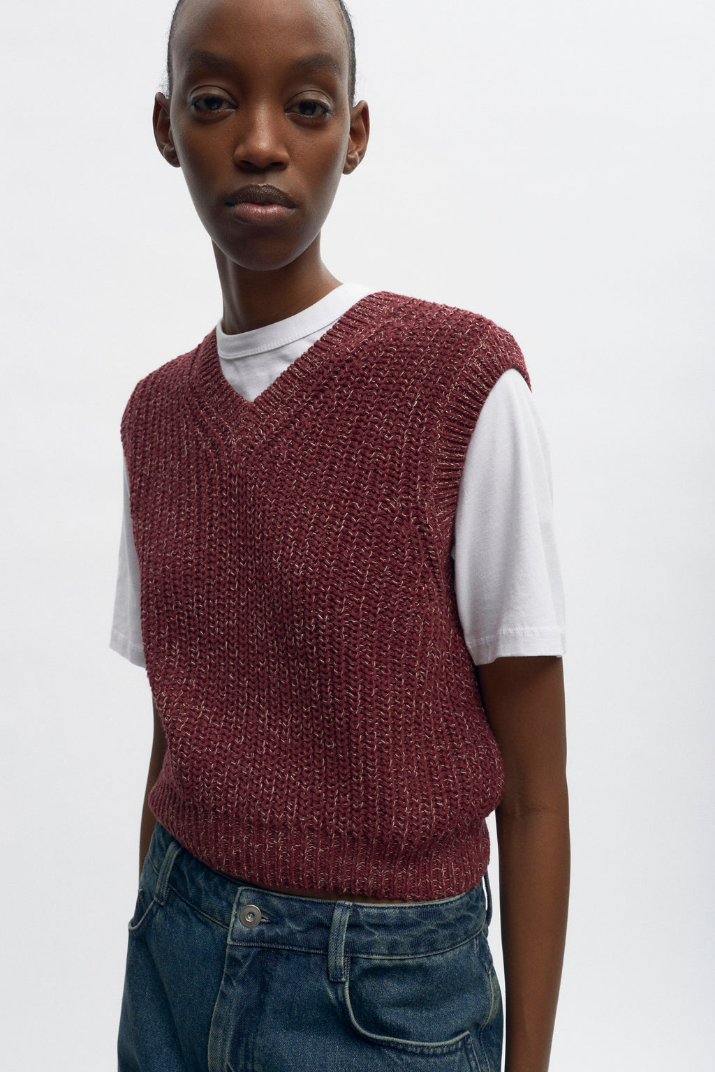 Women's Orman Knit Tank in Plum Mix