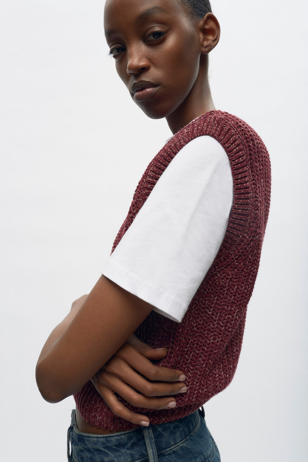 Women's Orman Knit Tank in Plum Mix