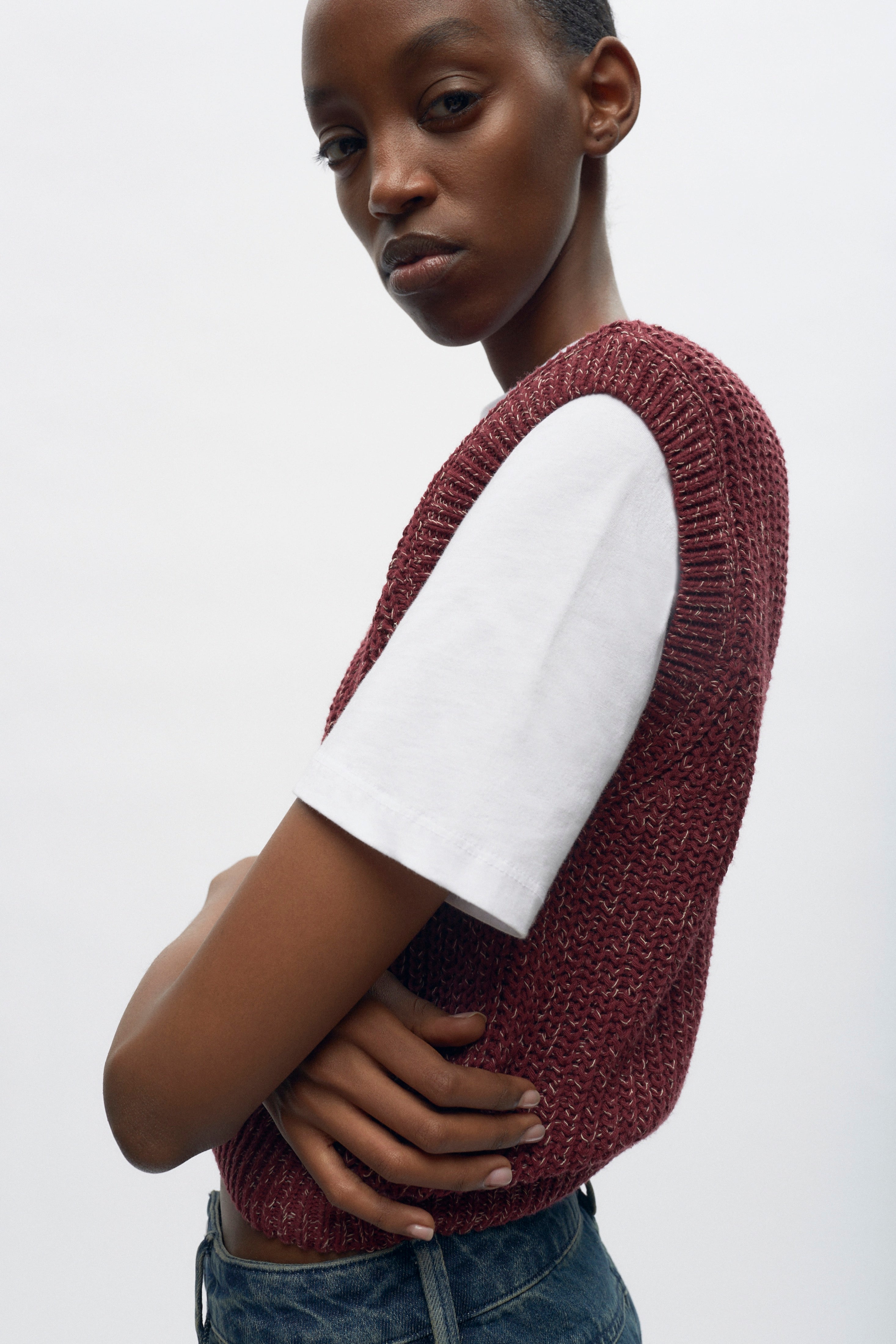 Women's Orman Knit Tank in Plum Mix