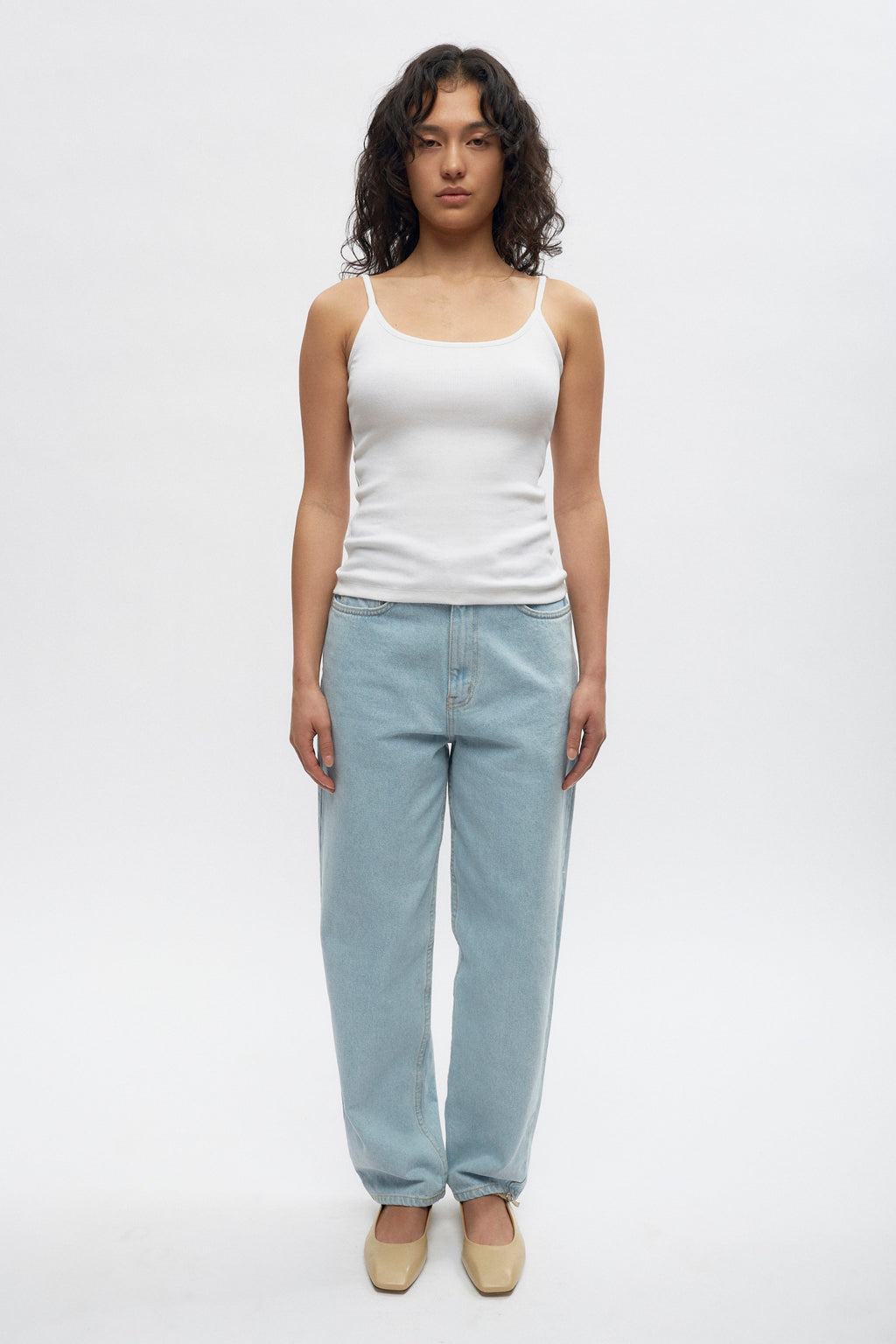 Women's Rib Cami in White