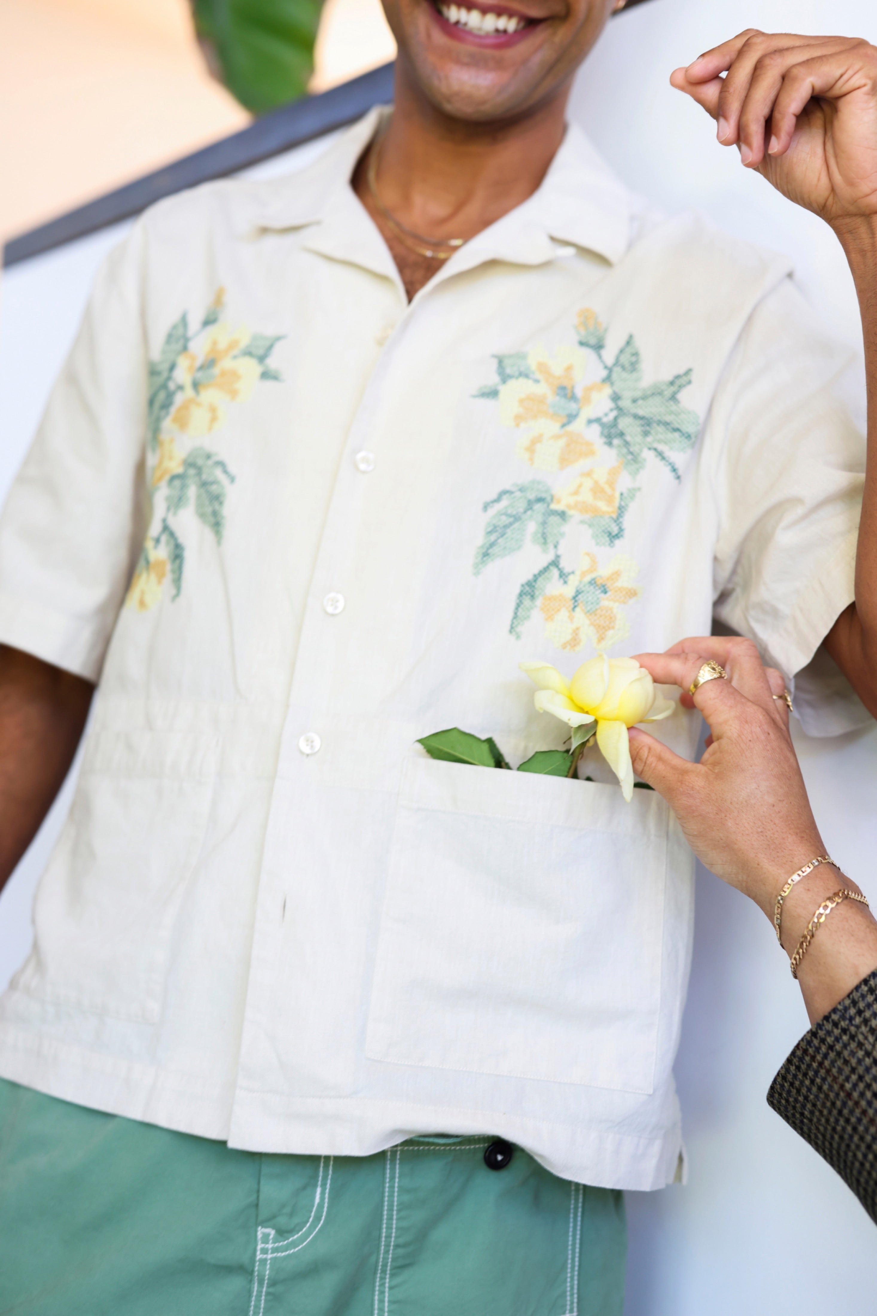 Men’s Linen Camp Shirt