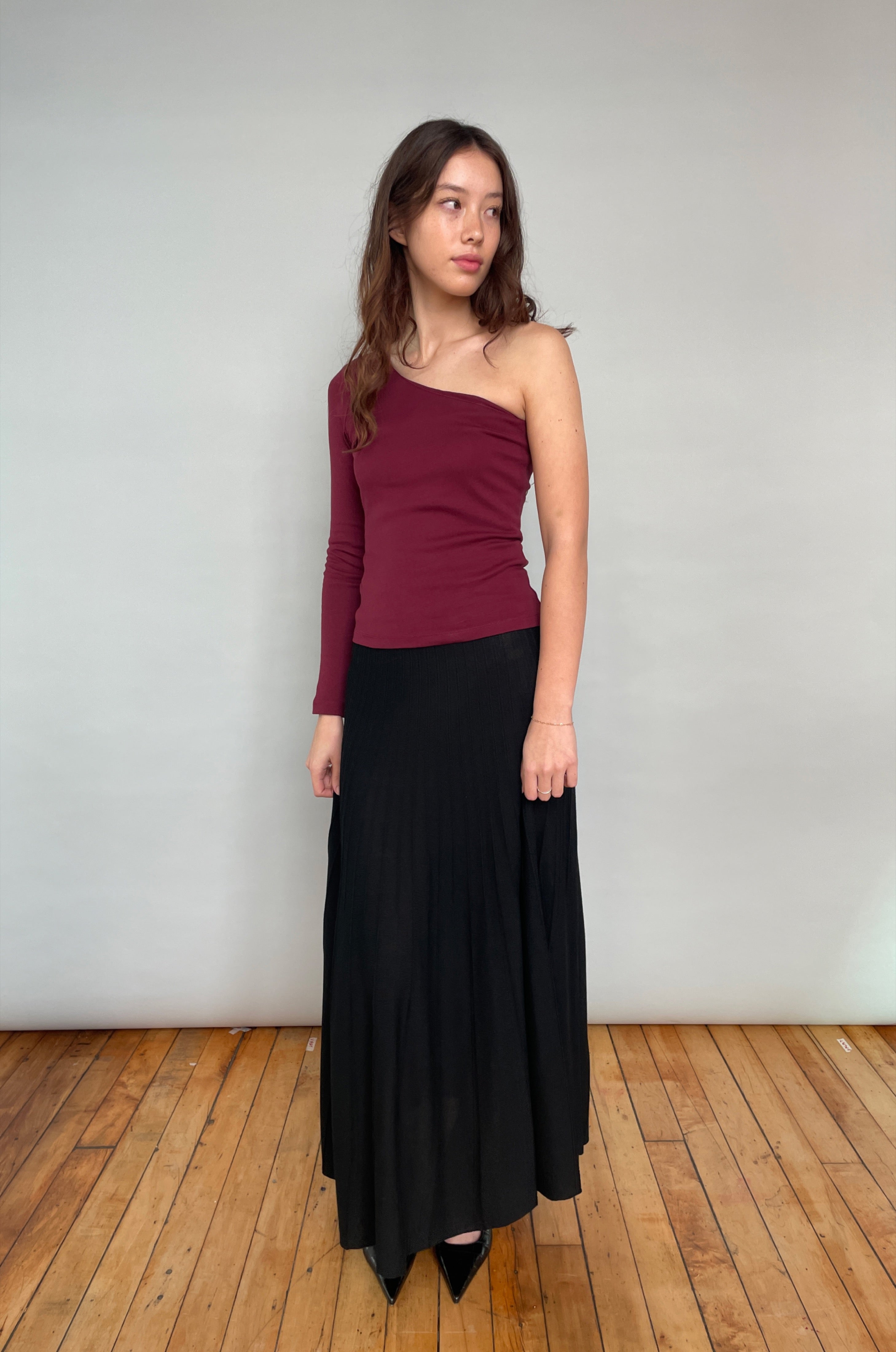 Women's Faten Shirt in Burgundy